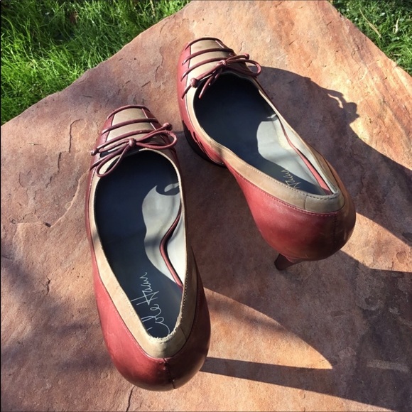 Cole Haan Nike Air Burgundy Heels Size 6.5 - Picture 5 of 7